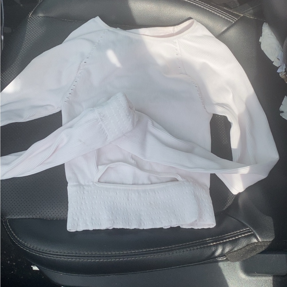 Free People movement White Long Sleeve Tee